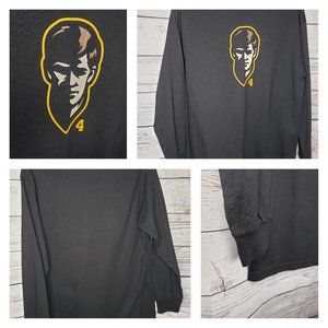 Black Long Sleeve 4 Face Shirt Cotton Medium